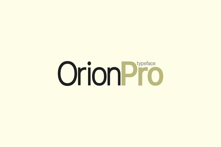 Orion Black Font preview